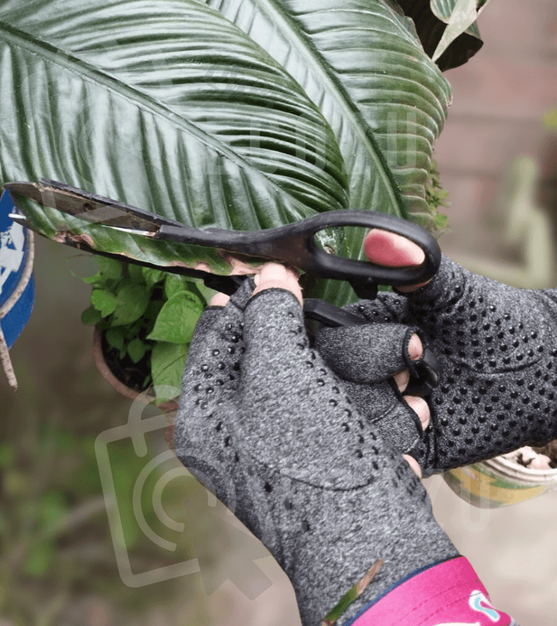 GUANTES DE COMPRESIÓN ANTI-DESLIZANTES GRIS