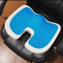 COJÍN LUMBAR VISCOELÁSTICA CON GEL + COJÍN DE ASIENTO VISCOELÁSTICO CON GEL