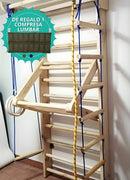 ESCALERA SUECA GRADUABLE CON ACCESORIOS