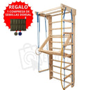 ESCALERA SUECA GRADUABLE CON ACCESORIOS