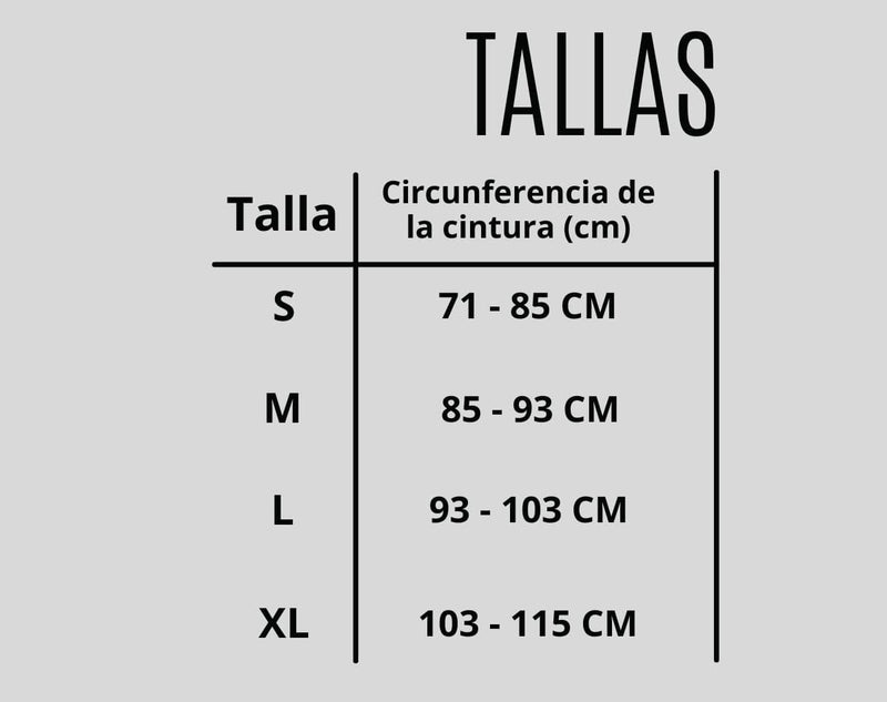 FAJA DE SOPORTE SACROLUMBAR