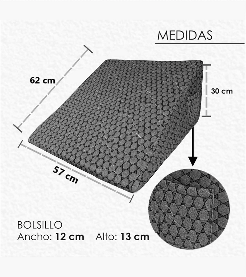 COJÍN ALMOHADA ANTIREFLUJO