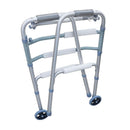 Andador Plegable de Aluminio con 2 Ruedas