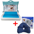 Pack Almohada Cervical con Gel + Cojín Ortopédico de Piernas