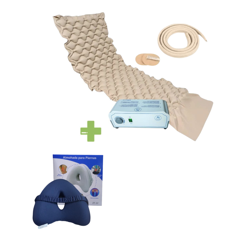 COLCHÓN ANTI - ESCARAS + COJÍN VISCOELASTICA PARA PIERNA
