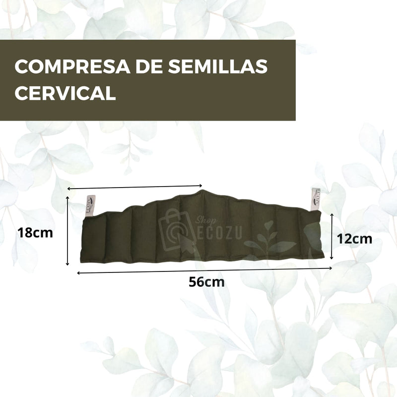 COMPRESA DE SEMILLAS LUMBAR PACK X2