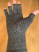 GUANTES DE COMPRESIÓN ANTI-DESLIZANTE GRIS