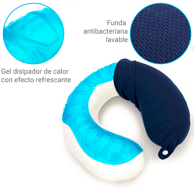 COJÍN CERVICAL MEMORY FOAM CON GEL