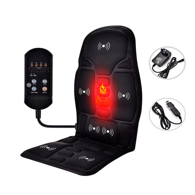 Con solo sentarte en este masajeador MASSAGE 5 sentirás un relajo total. este producto ofrece masajes con calor y motor con vibración. Este sillón tiene imanes que proporcionan la circulación continua de calor. Usted puede utilizarlo con su control de mano. características: